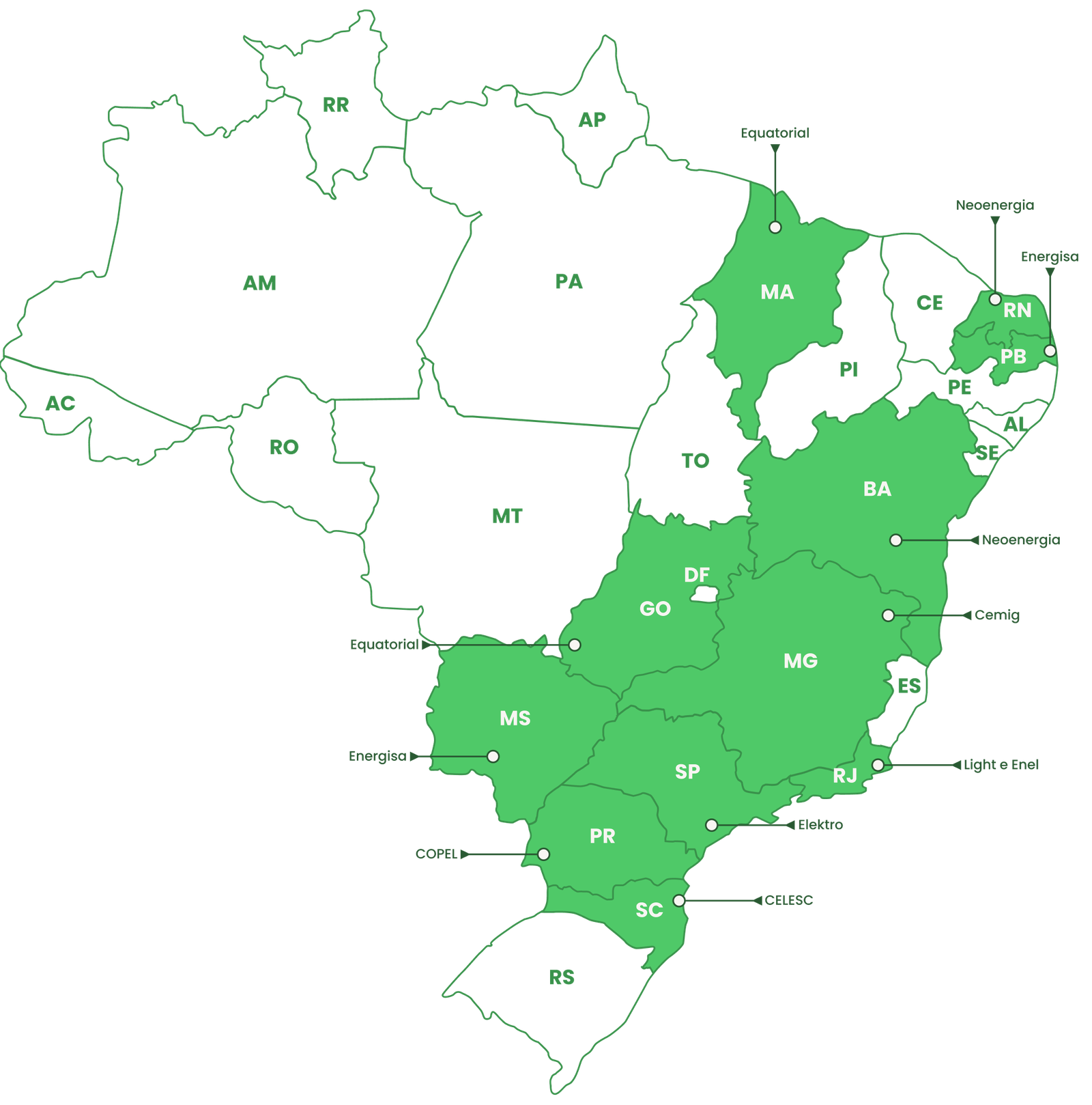 Mapa Brasil Presença Stagefy
